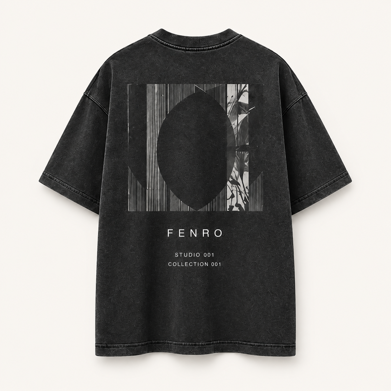 Graphic Tee 01 in Washed Charcoal, alternate view